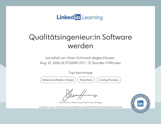 Qualitätsingenieur:in Software werden